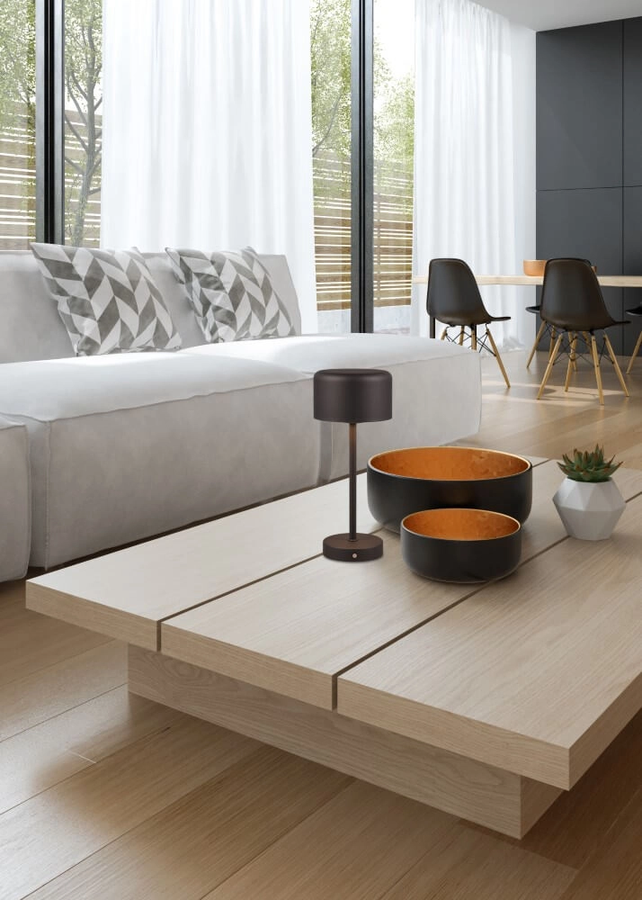 Lampe de table Jeff noir Trio 4017807575132