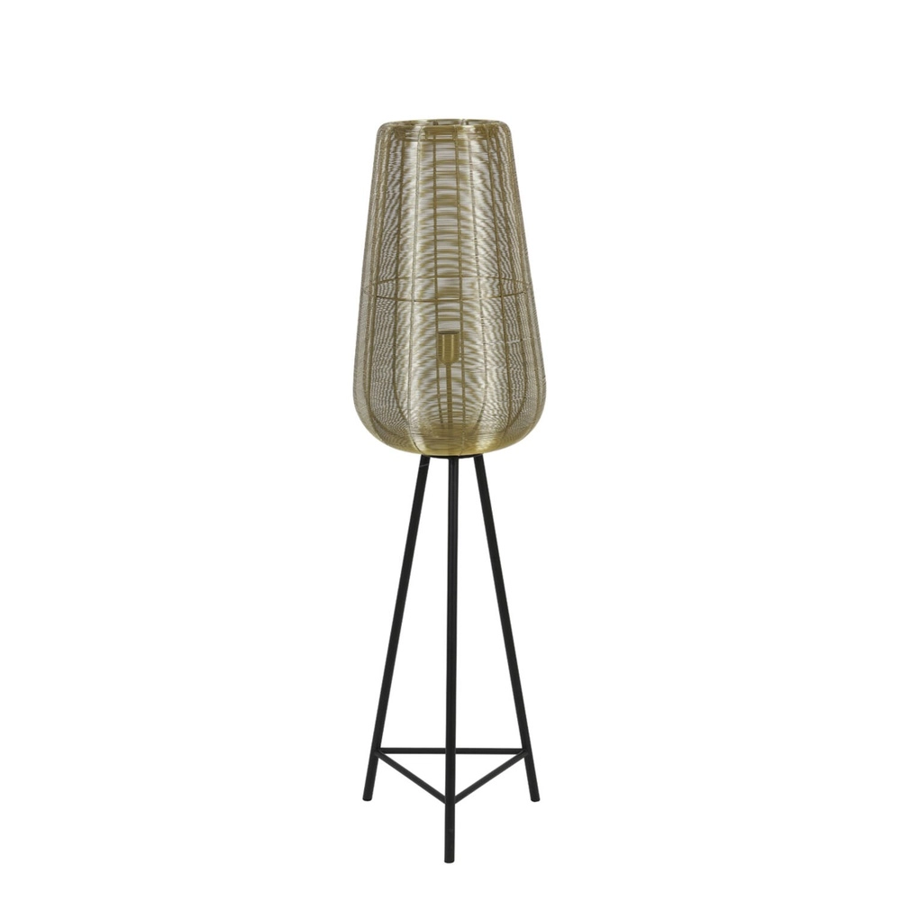 Lampe sur pied trépied Adeta Or 135cm