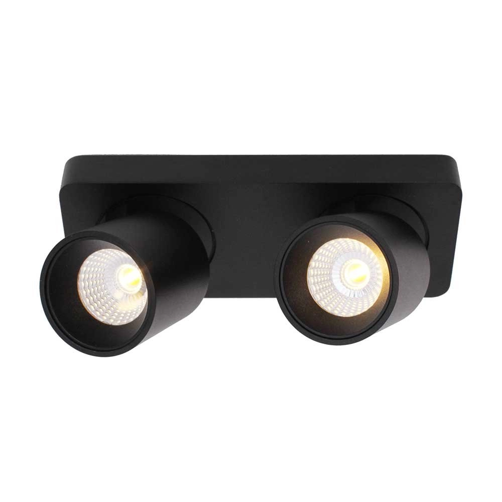 Spot LED double Laguna 2 lumières noir Spot LED double Laguna 2 lumières noir