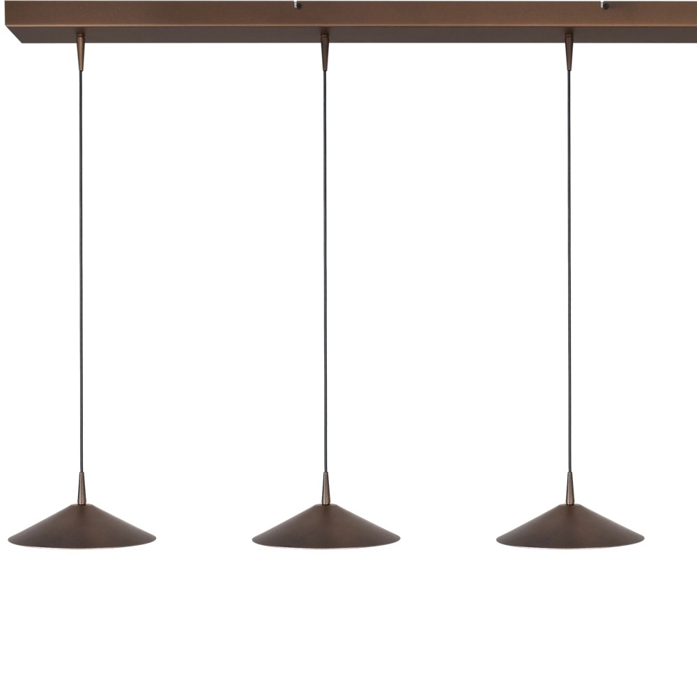 Lampe suspendue à 4 lumières Ceppo Brun cacao Ø 22cm Masterlight 8718121358505