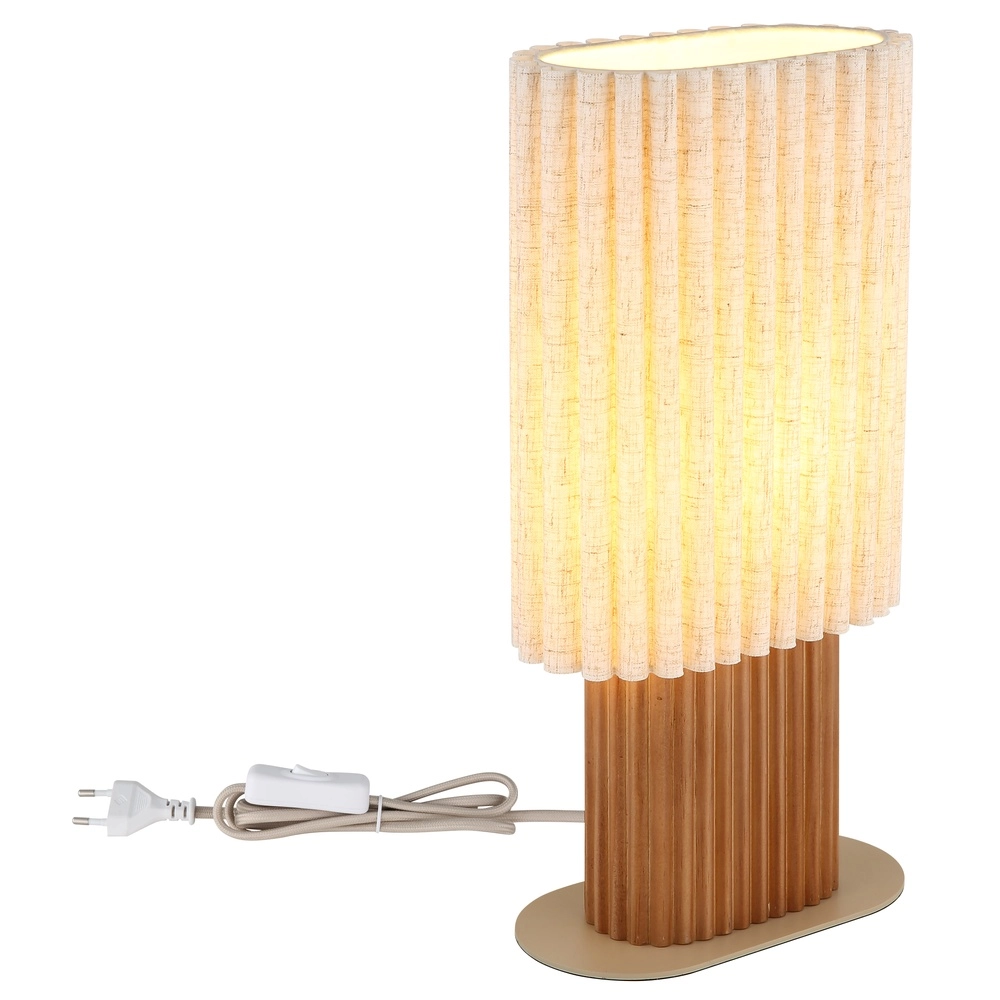 Lampe de table unique Jannie Ovale marron Globo 9007371589906