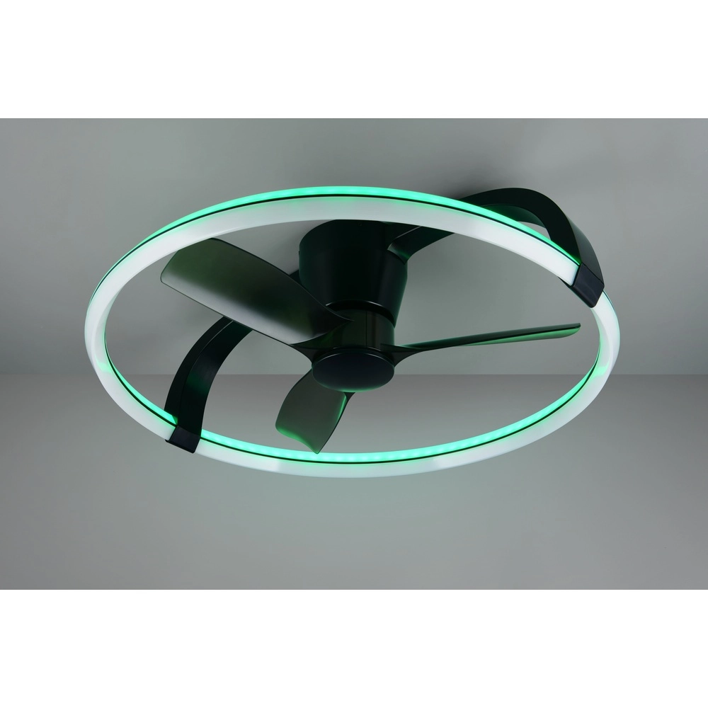 Ventilateur de maison intelligente Stockholm noir Ø 73,5 Tuya Trio 4017807693133