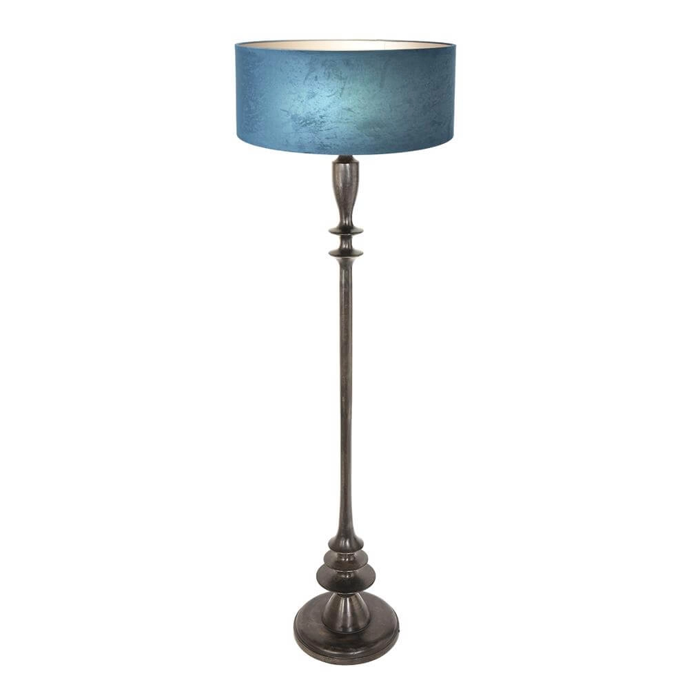 Lampadaire Bois avec capuche bleue Steinhauer 8712746172805