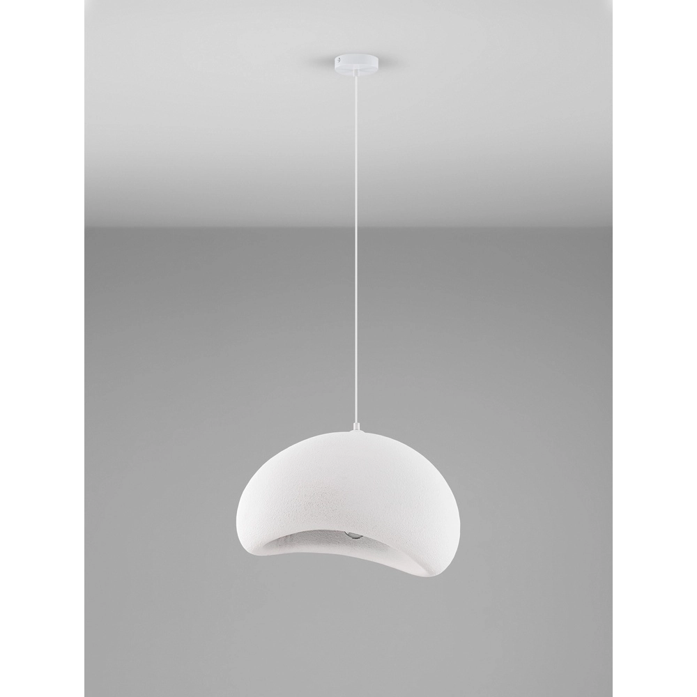 Suspension naturelle Aere blanc 50cm Lyora 5212017460783