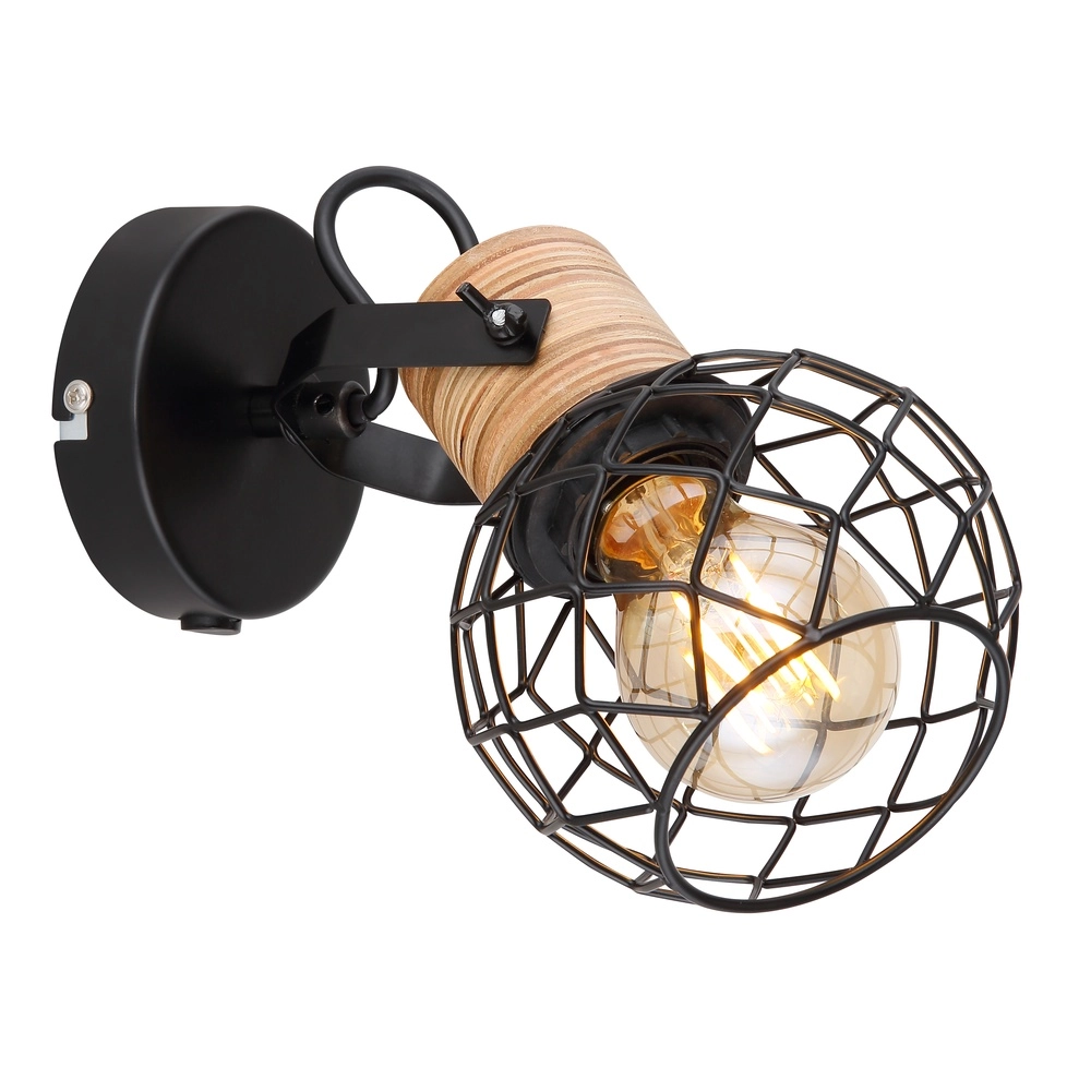 Lampe murale Lacky Noir