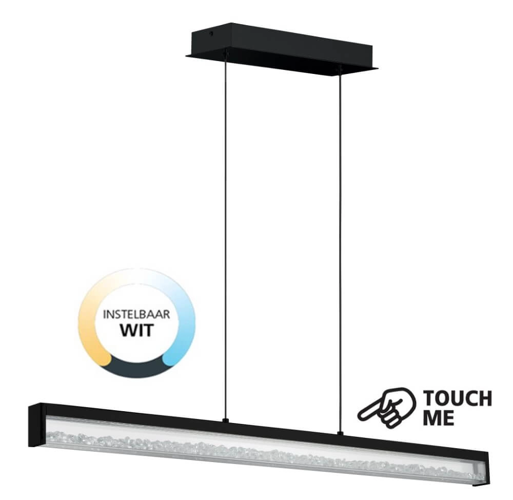 Lampe suspendue LED Cardito 1 100 cm - noir Lampe suspendue LED Cardito 1 100 cm - noir