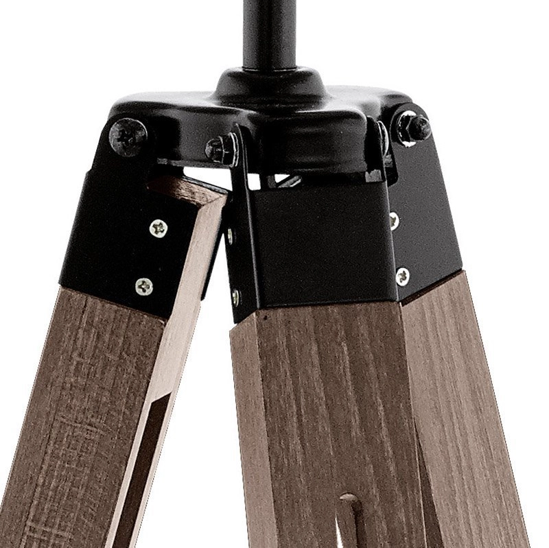 Lampadaire Lantada Trépied 106cm bois taupe Eglo 9002759441159