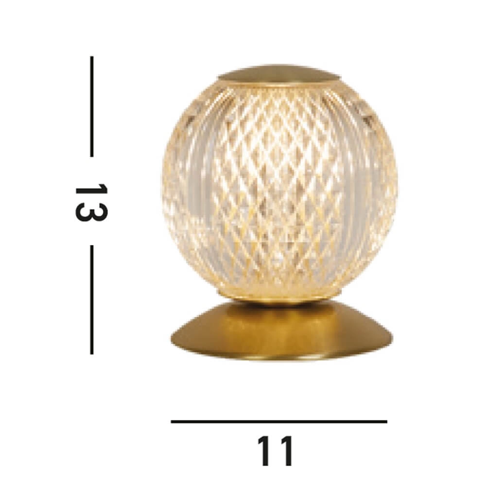 Lampe de table orientale Allure Ø 11cm Searchlight 5053423274003