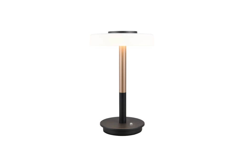 Lampe de table LED Celeste verre blanc Trio 4017807627374