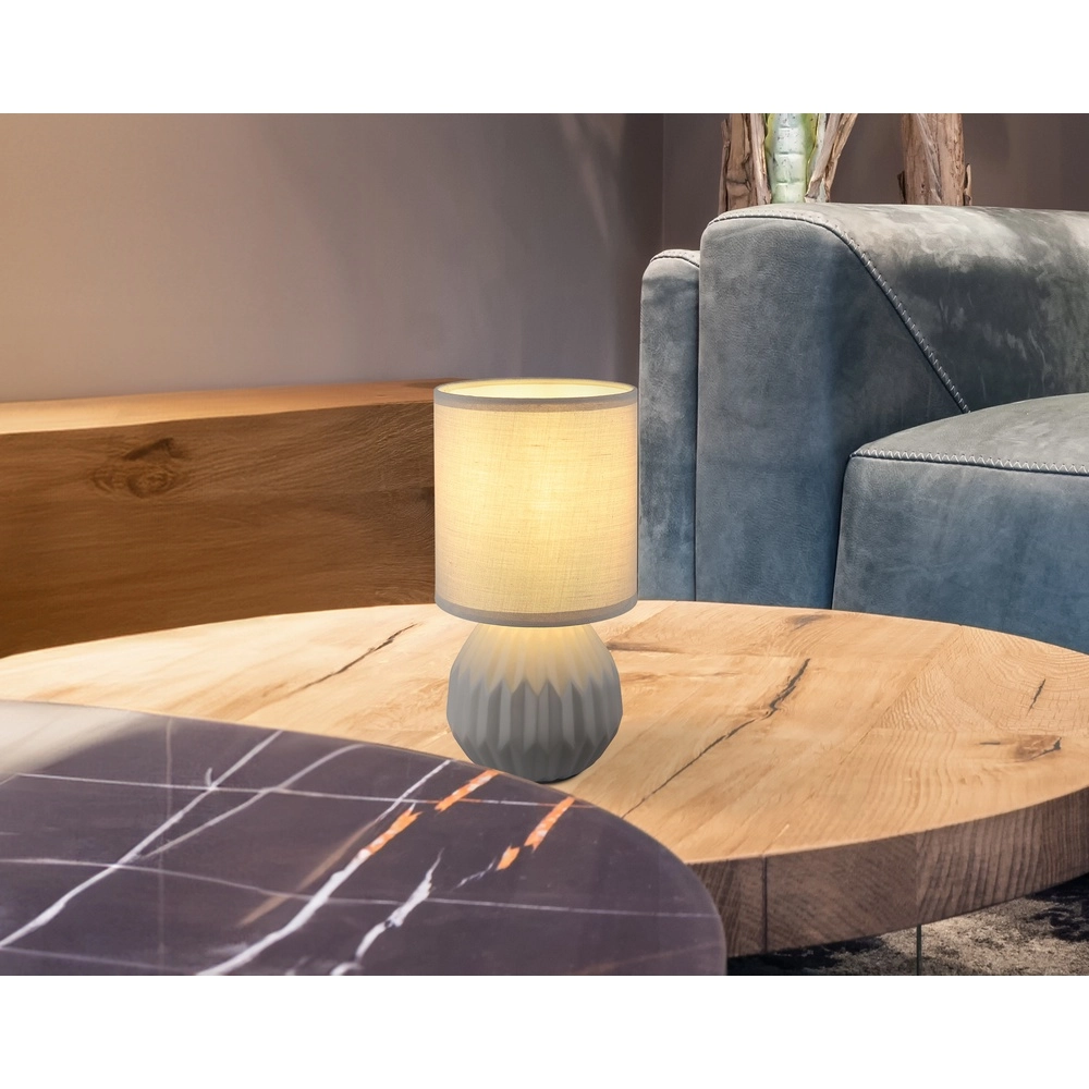 Lampe de table de conception Sylas gris Globo 9007371478507