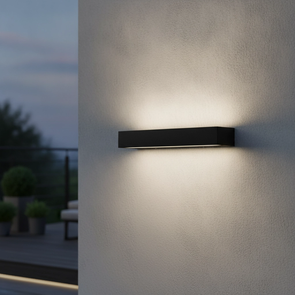 Lampe murale élégante Lane noir 36cm - 28W
