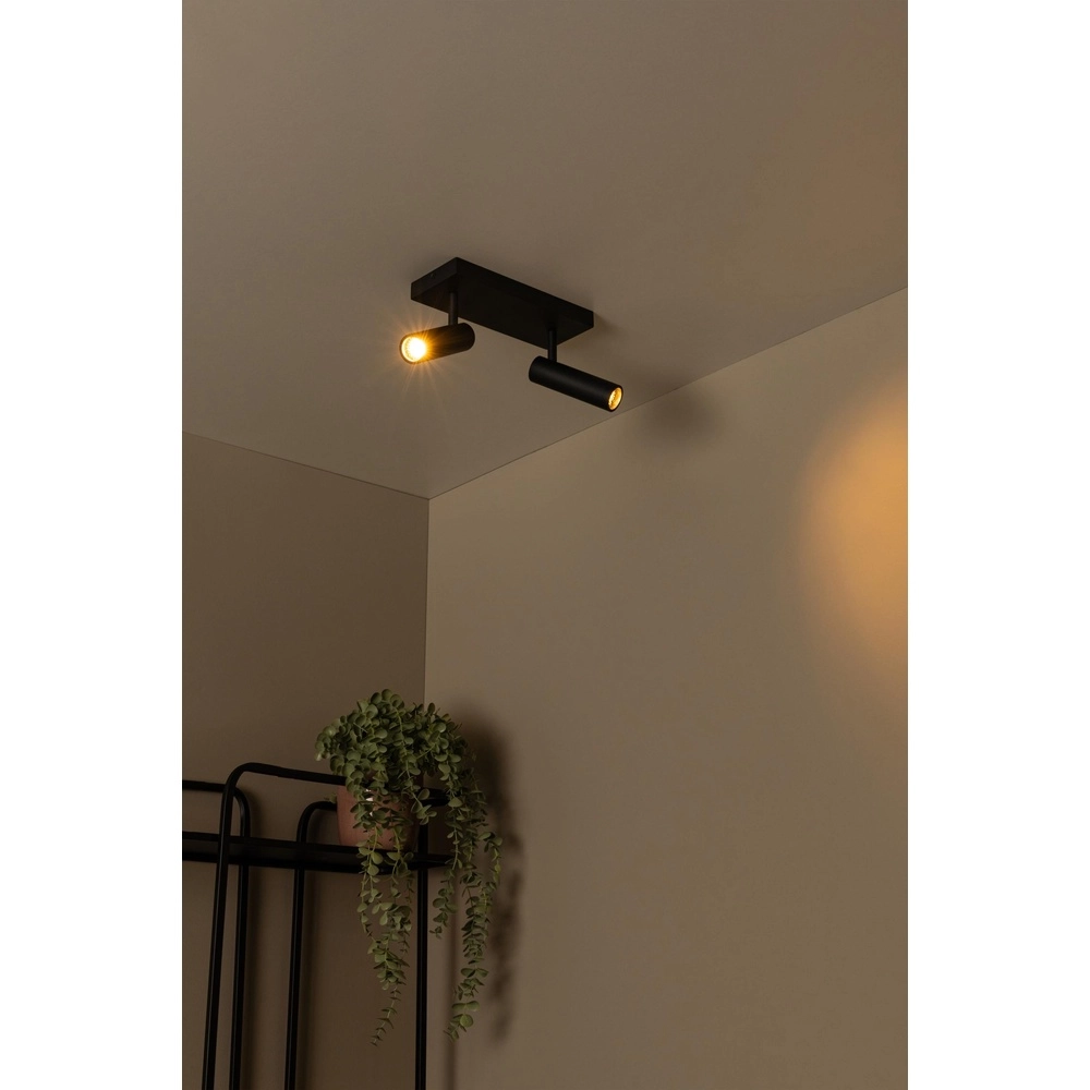 Lampe de plafond élégante Grado 2-noir clair Lucide 5411212221674