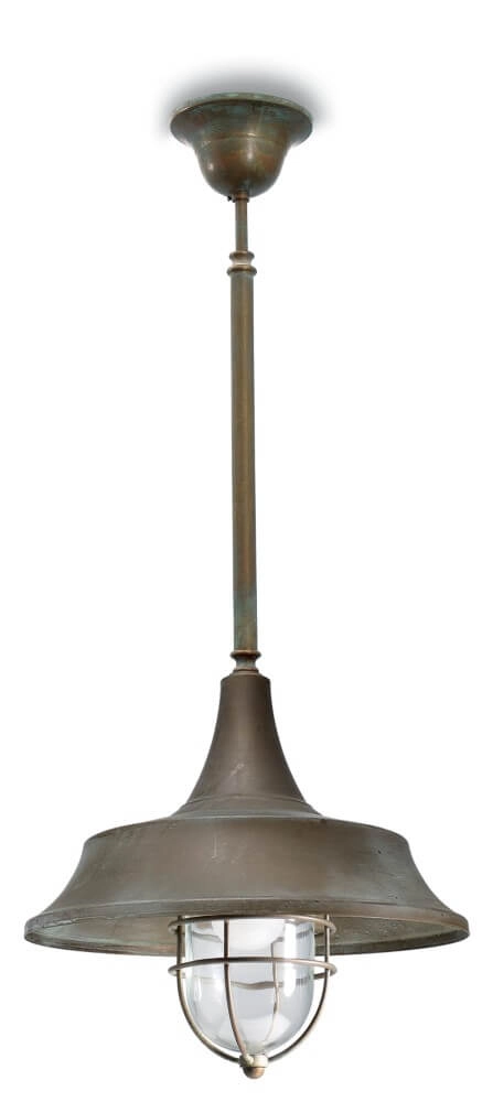 Lampe à suspension en laiton Atelier M