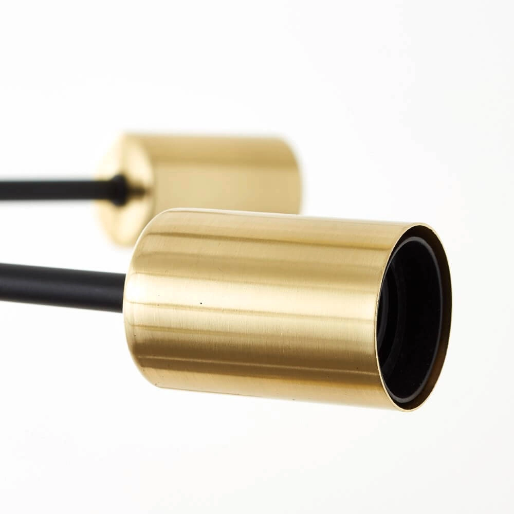 Lampe suspendue 18 lumières Dree noir avec de l'or Brilliant 4004353421709