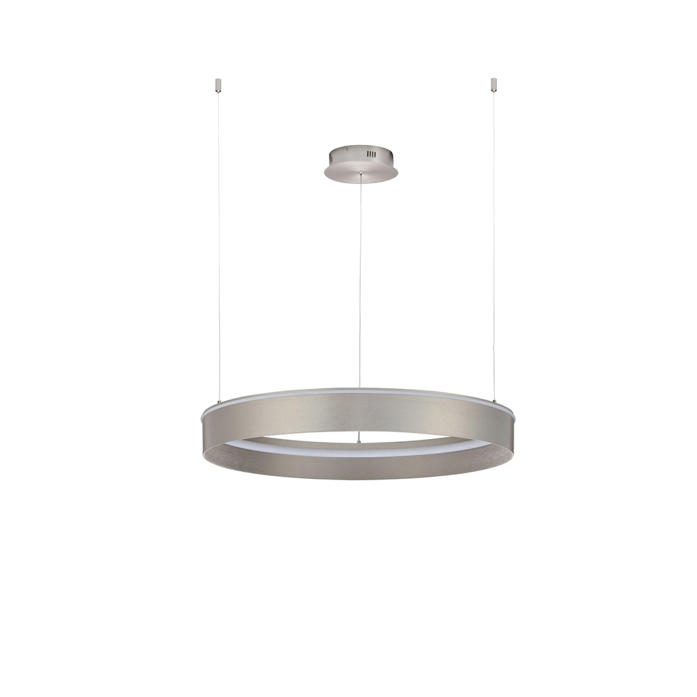 Lampe pendante moderne Olivia nickel Ø 78cm Lyora 5212017494221