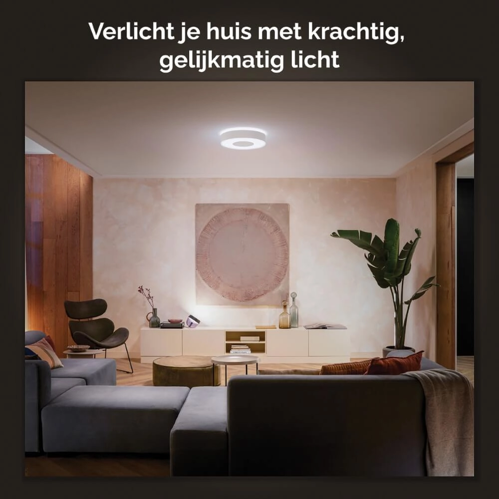 Plafonnier Hue Infuse L - White and color Ø 42,5 cm noir Philips 8718696176528