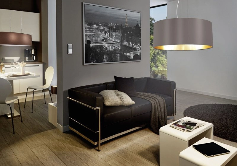 Lampe à suspension Maserlo Cappucino 53cm avec or Eglo 9002759316082