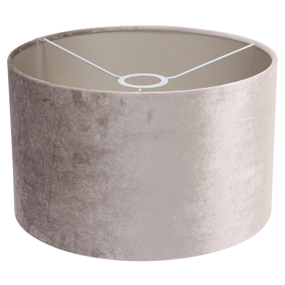 Lampe de lecture murale Prestige Chic Acier inoxydable avec abat-jour en velours taupe de 30 cm Steinhauer 8712746145809
