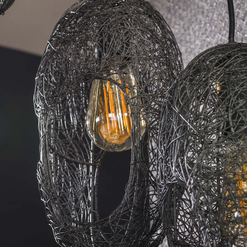 Lampe pendante en maille Open 3x E27 Lyora 8716803512467