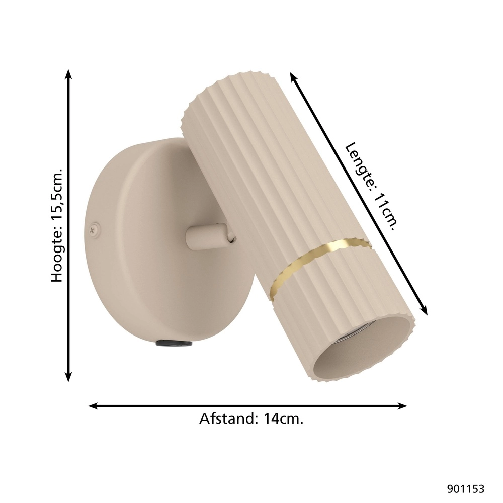 Projecteur de mur de sable Caminia GU10 - avec connecteur