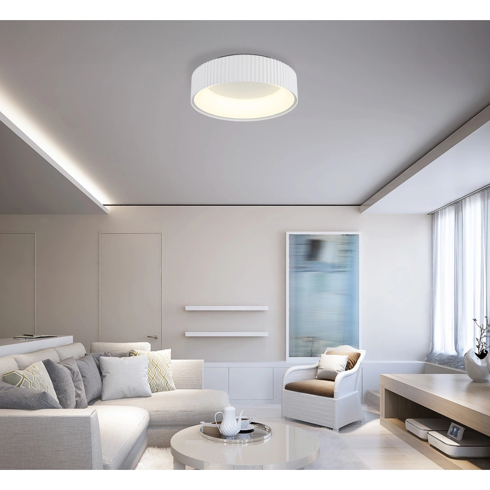 Lampe de plafond Kemp blanc Ø 46 cm Globo 9007371578269