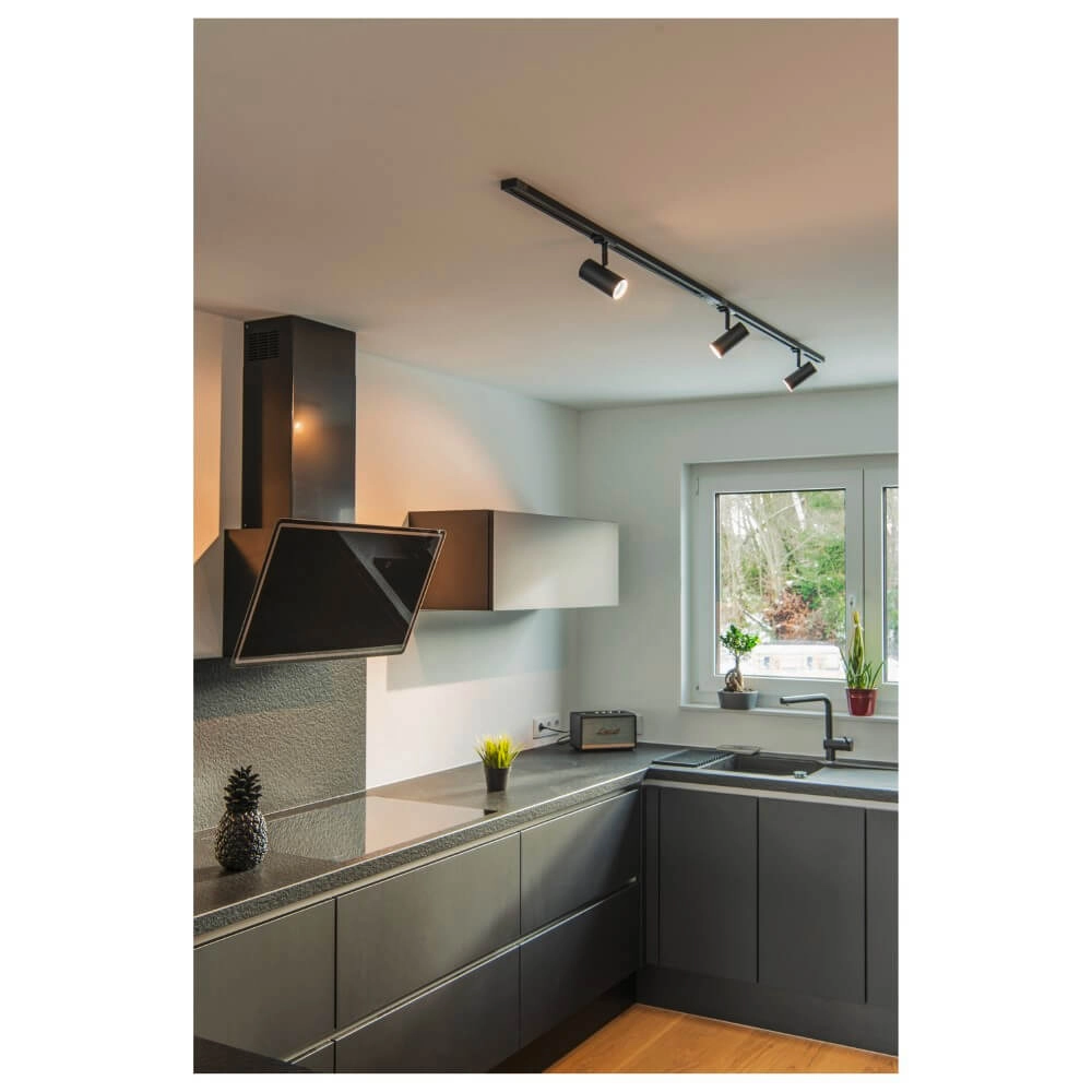 Kit d'éclairage sur rail Noblo Monophasé - noir - 2700K SLV 4024163288040