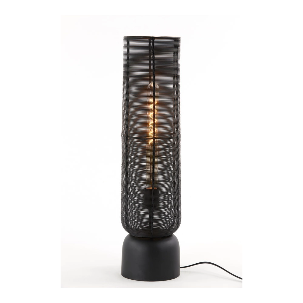 Lampe de table Lezuza Ø 15,5 cm noir Light & Living 8717807659905
