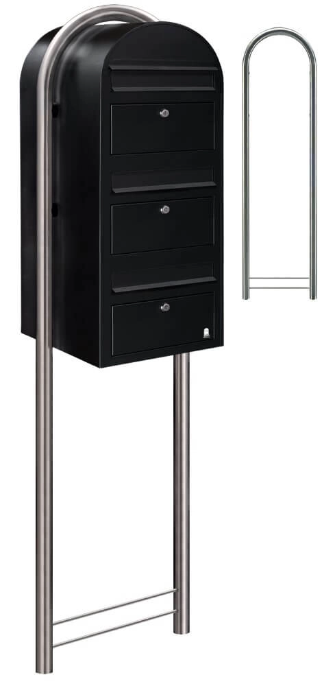 Boites aux lettres Trio 9005 Noir texturé Bobi 6417237015310