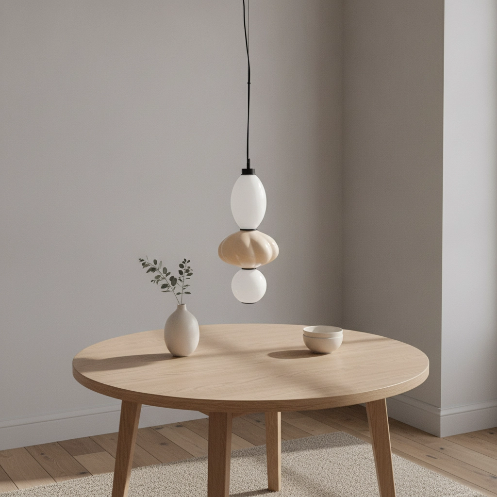 Suspension Oneta blanc - beige