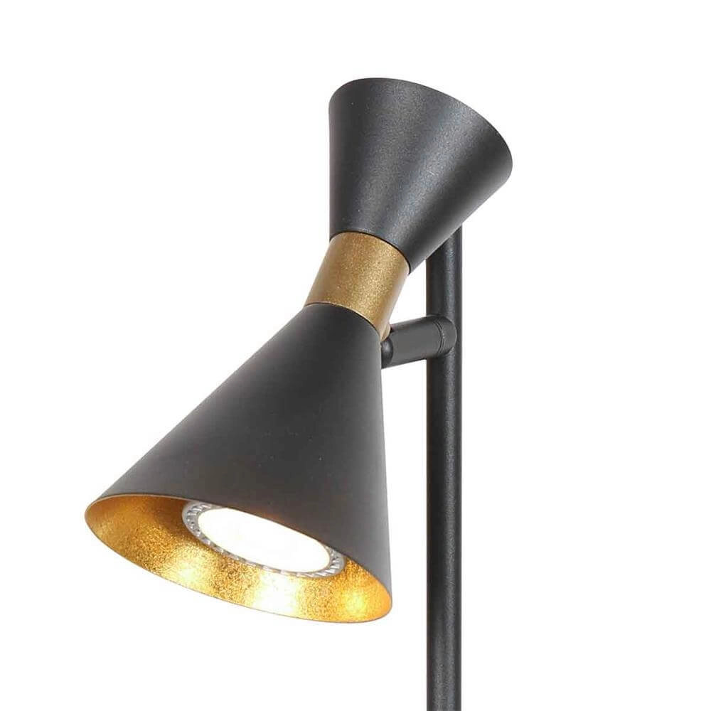 Lampe de table design Preto noir avec or Steinhauer 8712746176308