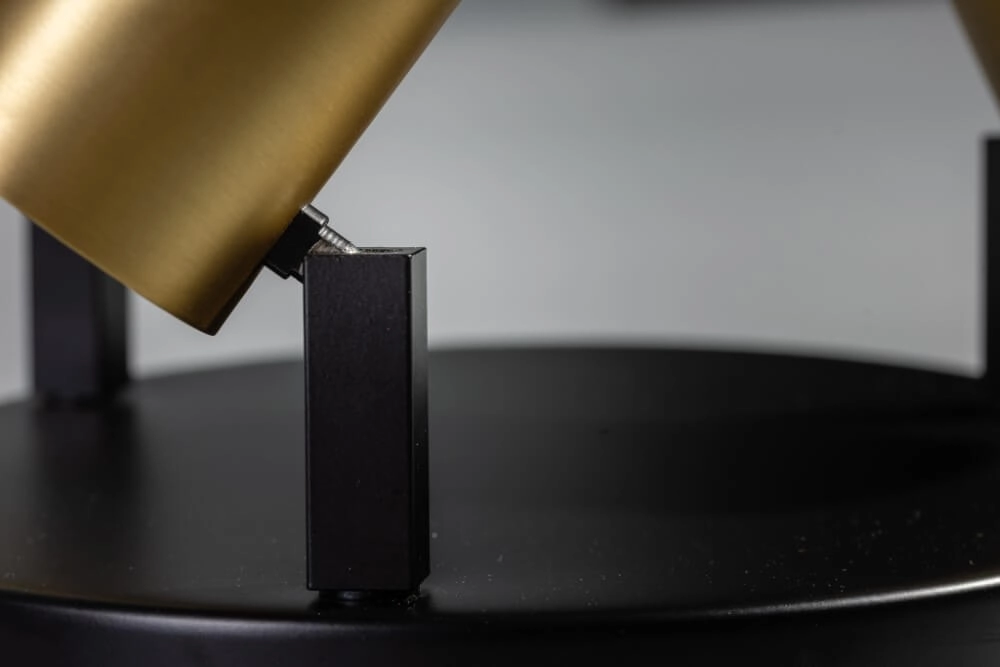 Spot en saillie 3 lumières The Common noir avec de l'or ETH 8720195304340