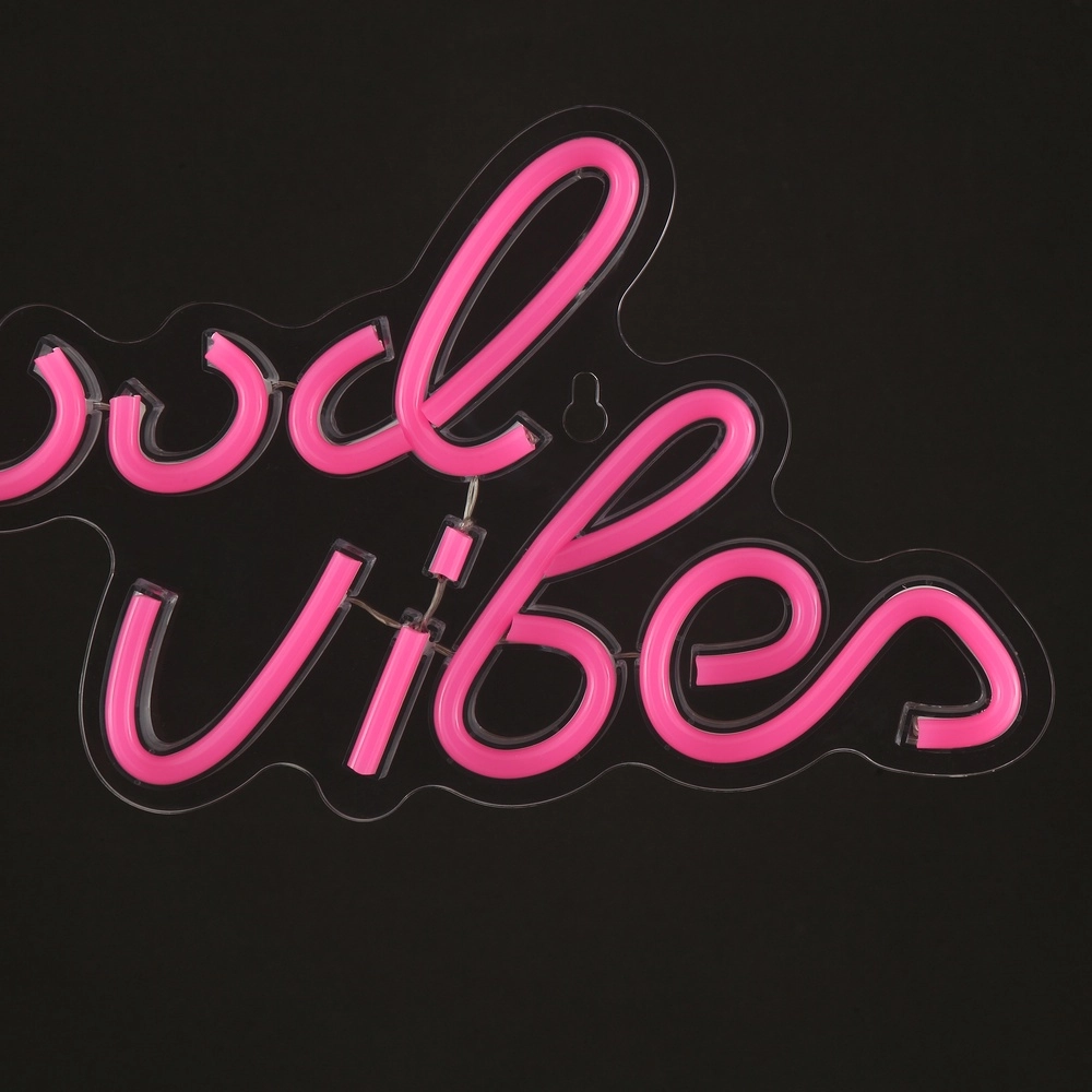 Lampe murale au néon Neon-Tales « Bonnes vibrations » Brilliant 4004353476914