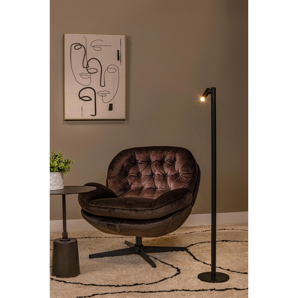 Lampe de lecture rechargeable Antrim IP54 noir Lucide 5411212272256
