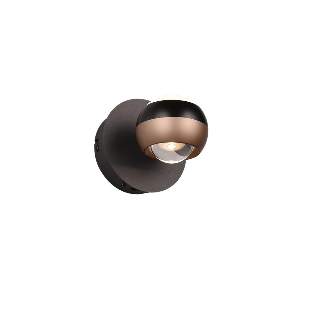 Lampe murale de conception Orbit Noir Trio 4017807578874