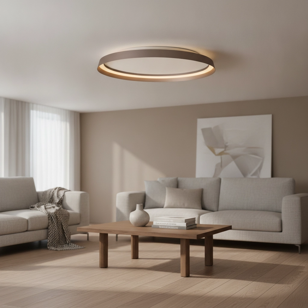 Plafonnier design Ormi Ø 60cm champagne