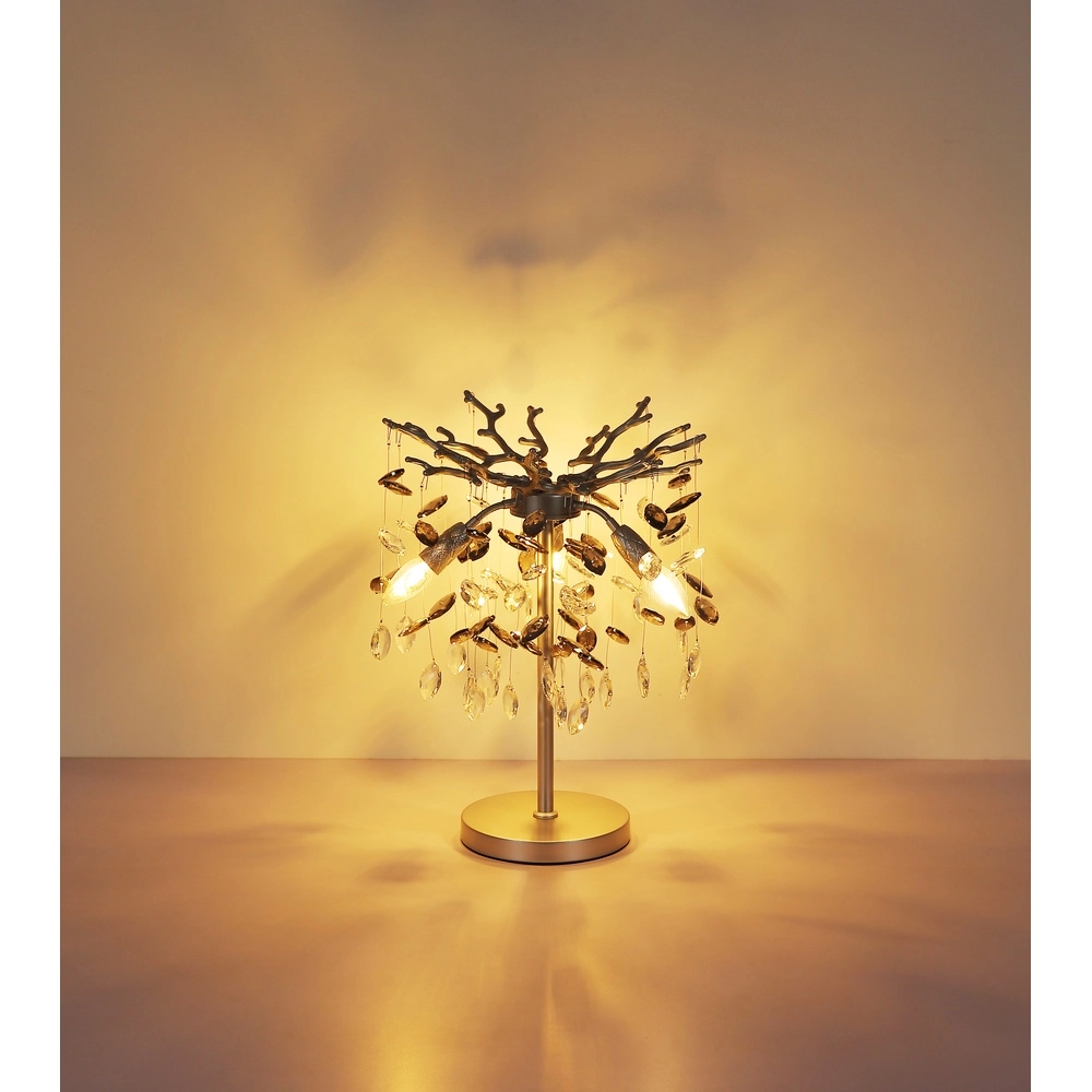 Lampe de table Queena gris argenté Ø 36 cm Globo 9007371525683