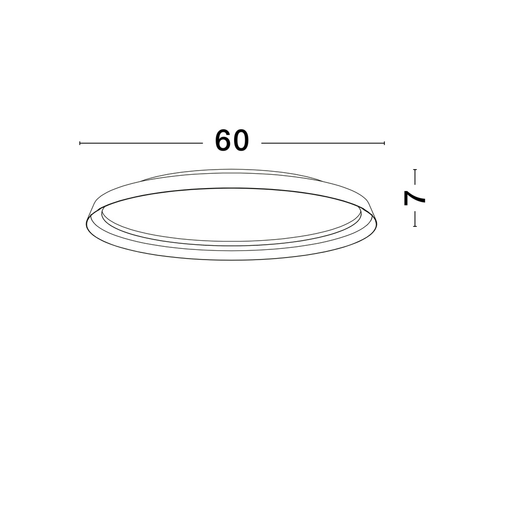 Plafonnier design Ormi Ø 60cm marron café Lyora 5212017463142