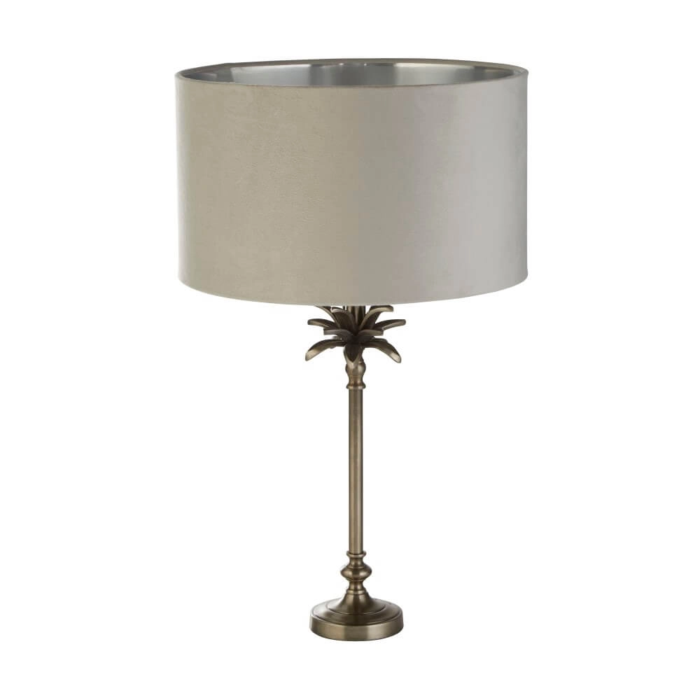 Lampe de table Palm or avec nuance de gris Lampe de table Palm or avec nuance de gris