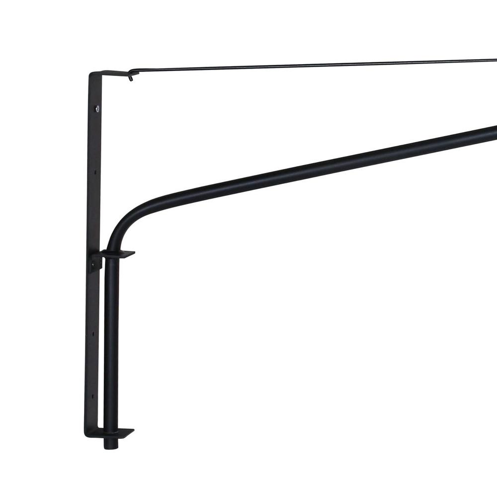 Applique murale Elegant Classy avec rotin et capot noir Steinhauer 8712746182446