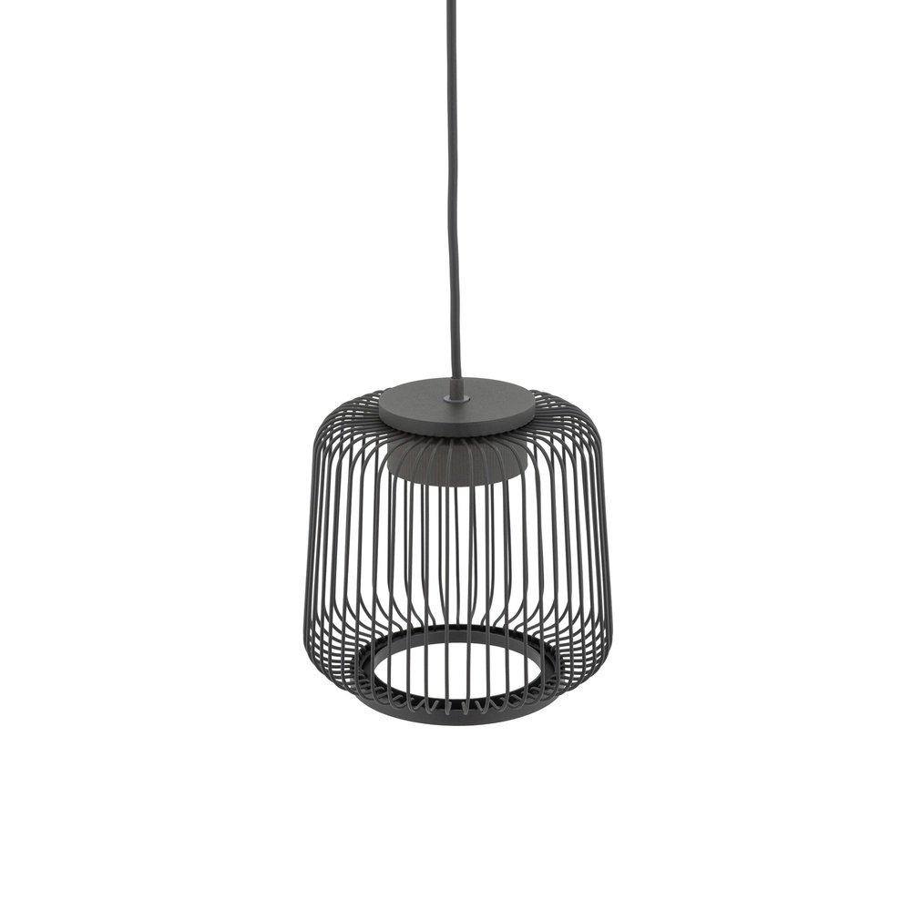 Lampe cage Kenai Gris umbra Ø 18 cm Lyora 5903139122207