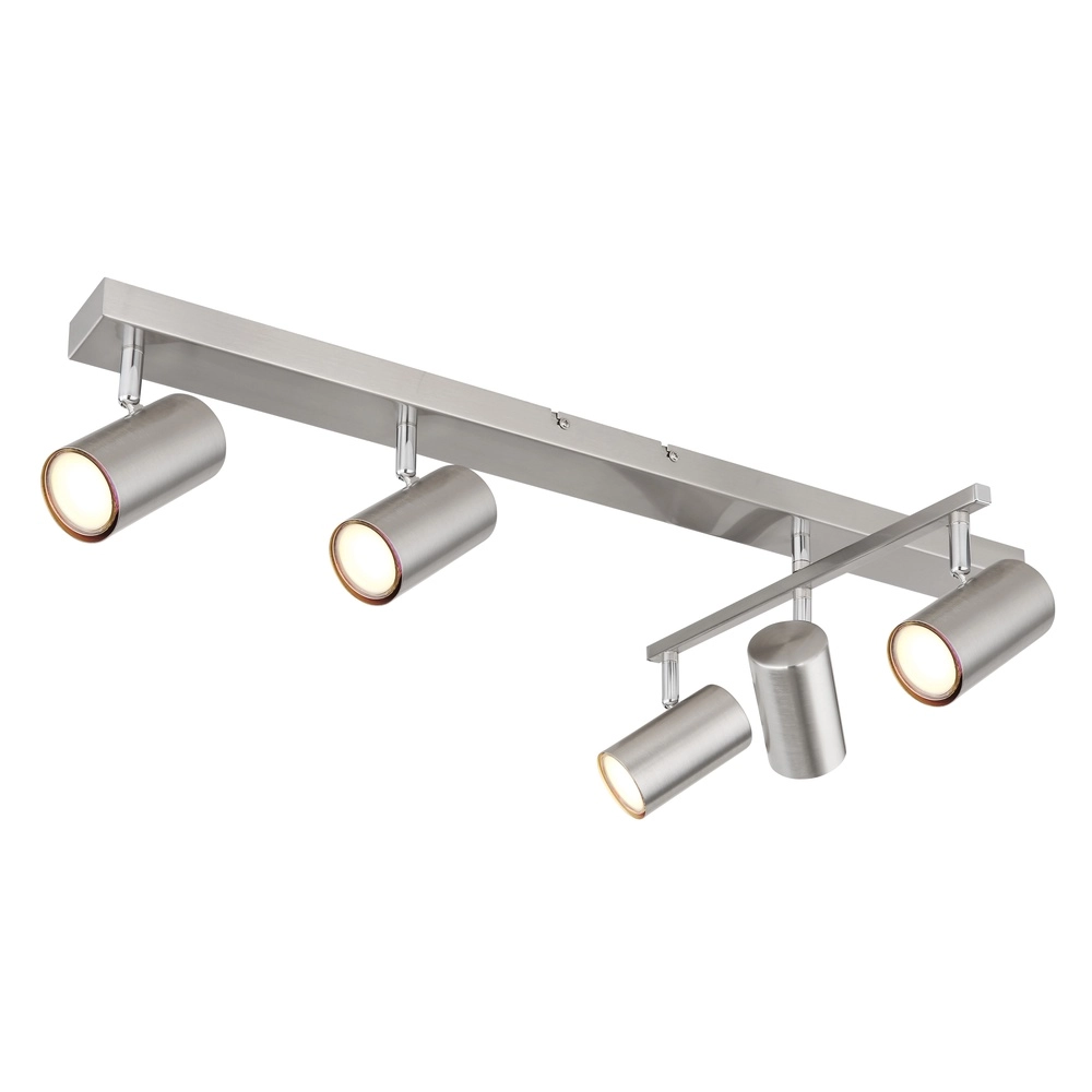 Lampe de plafond à 5 lumières Robby nickel Globo 9007371436576