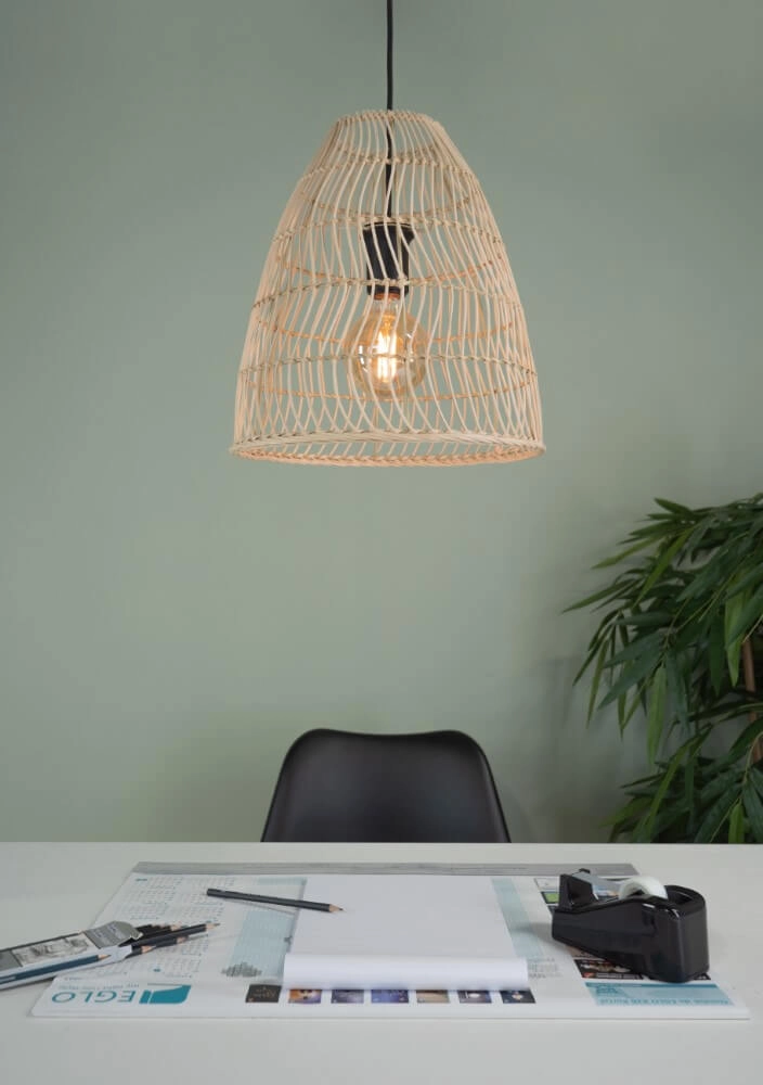 Lampe suspendue en osier Ayesgarth Ø 33 cm Eglo 9002759438661