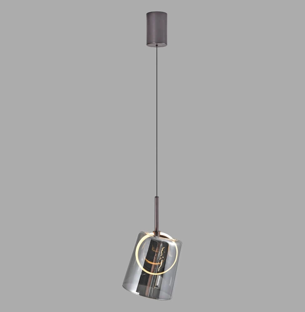 Lampe suspendue Zula fumé Paul Neuhaus 4012248383612