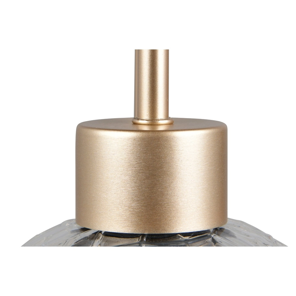 Lampe murale Emelie Or avec verre fumé Trio 4017807702583