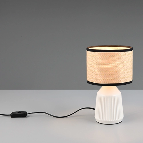 Lampe de table Formentera Ø 16 cm de blanc