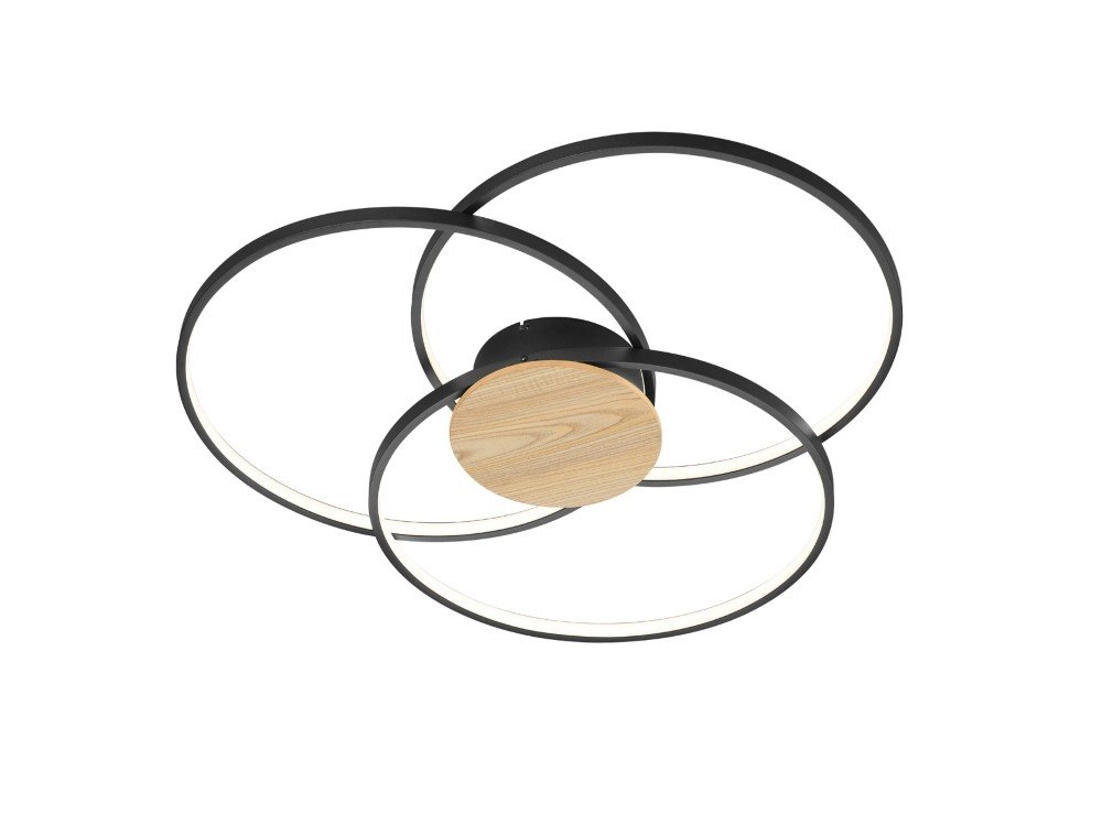 Plafonnier moderne Sedona Ø 80 cm Trio 4017807441192