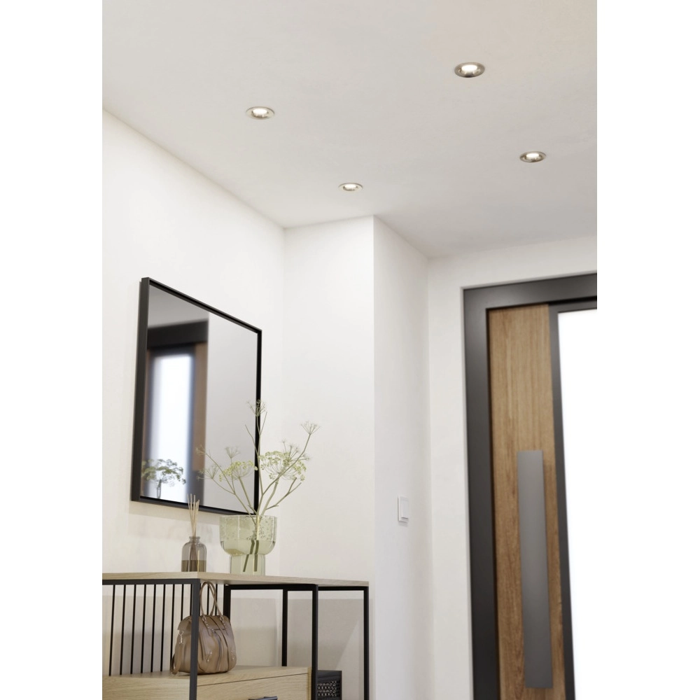 Lot de 3 spots encastrés Saliceto nickel Eglo 9008606358823