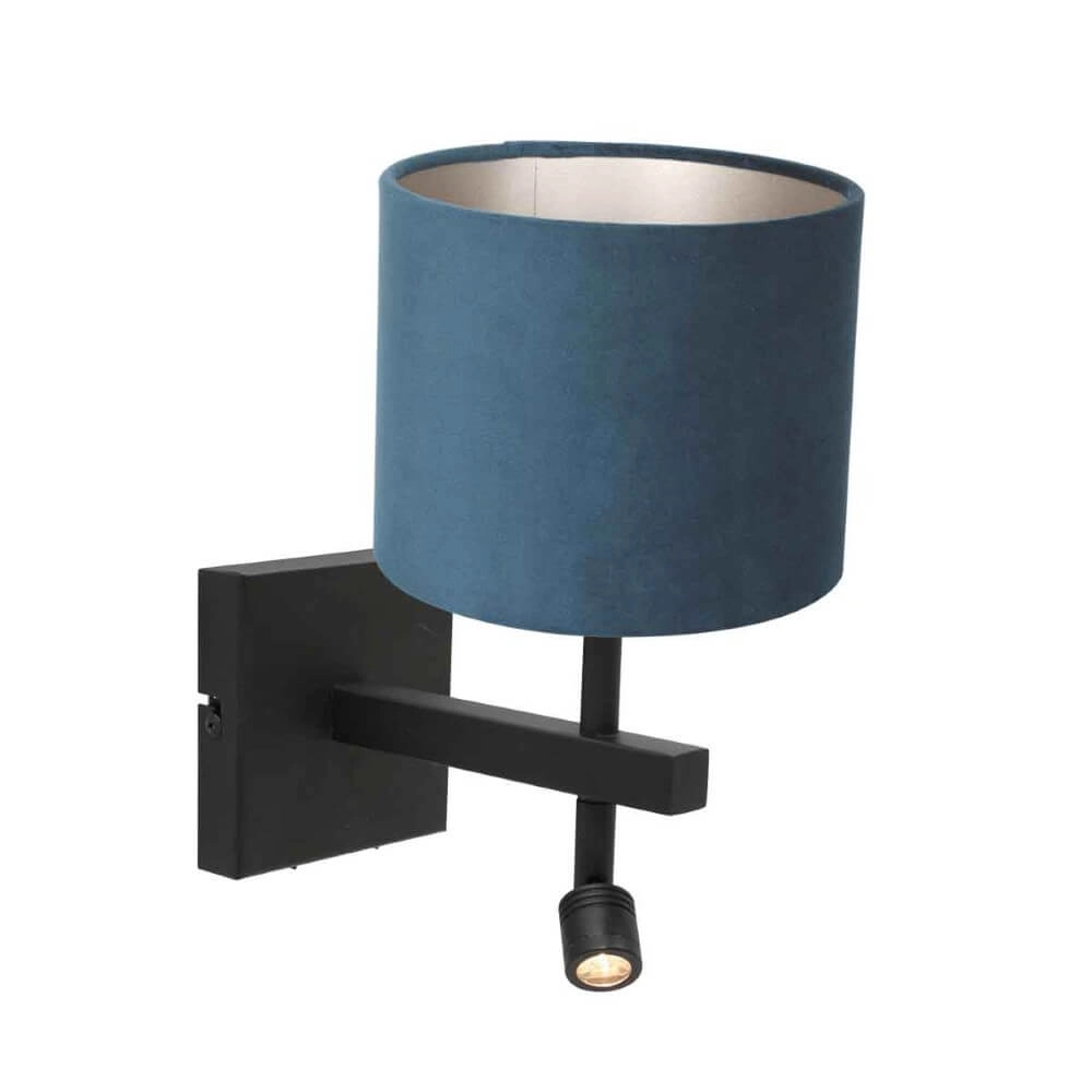 Applique en velours bleu Stanger