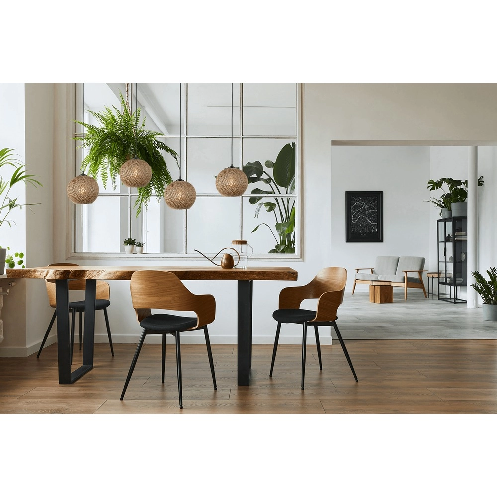 Lampe suspendue à 4 lumières Corda rotin ovale Ø 20cm Masterlight 8718121352893
