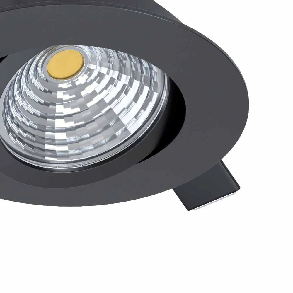 Spot LED réglable Saliceto rond - 6w - 2700K noir Eglo 9002759986094